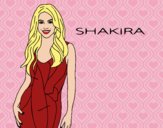 Desenho Shakira pintado por Juliaespin