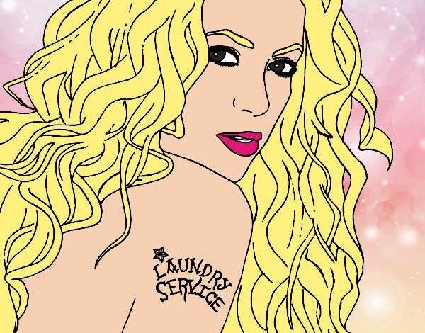 Desenho Shakira - Laundry Service pintado por Juliaespin
