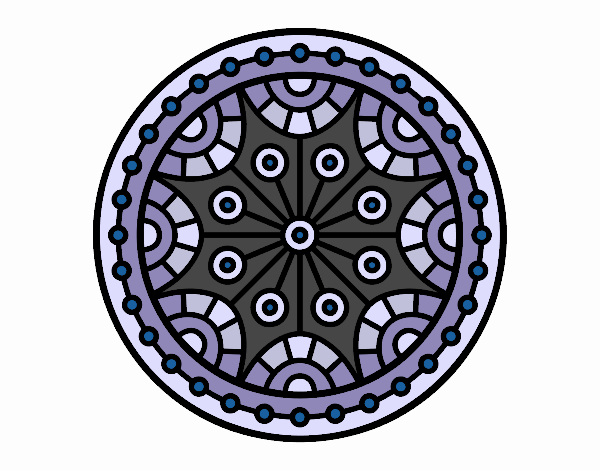 Desenho Mandala equilíbrio mental pintado por m28castro
