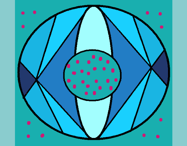 Desenho Mandala II pintado por ceciliaz