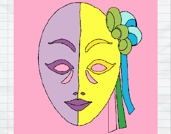 Desenho Máscara italiana pintado por m28castro