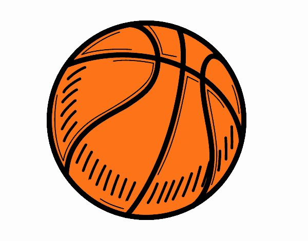 Desenho A bola de basquete pintado por Jujuli