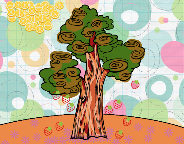 Desenho Árvore fantasia pintado por m28castro