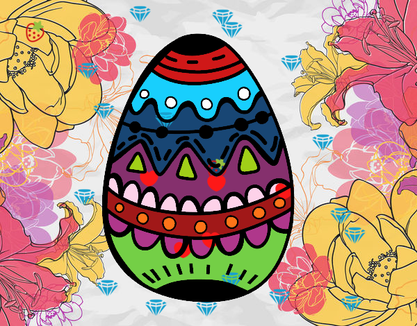 El ovo da páscoa decorado