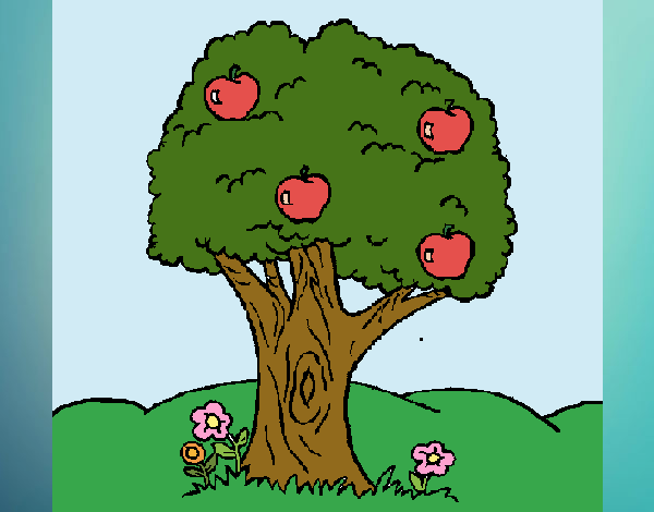 Desenho Macieira  pintado por Craudia