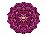 Desenho Mandala pétalas de flores pintado por NicGodoy