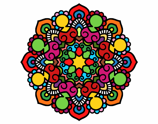 Desenho Mandala reunião pintado por CLAUDIAG