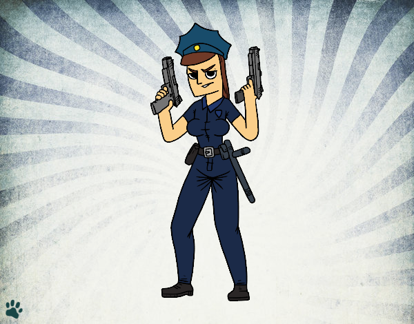Um policial femenino