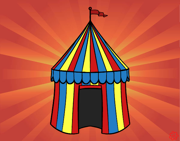 Desenho Tenda de circo pintado por Dri_