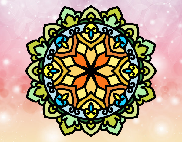 Desenho Mandala celta pintado por leinha