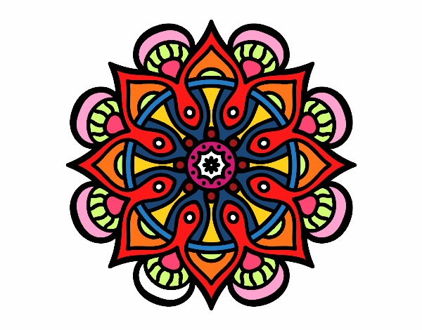 Desenho Mandala mundo árabe pintado por JujuKB