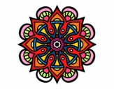 Desenho Mandala mundo árabe pintado por JujuKB