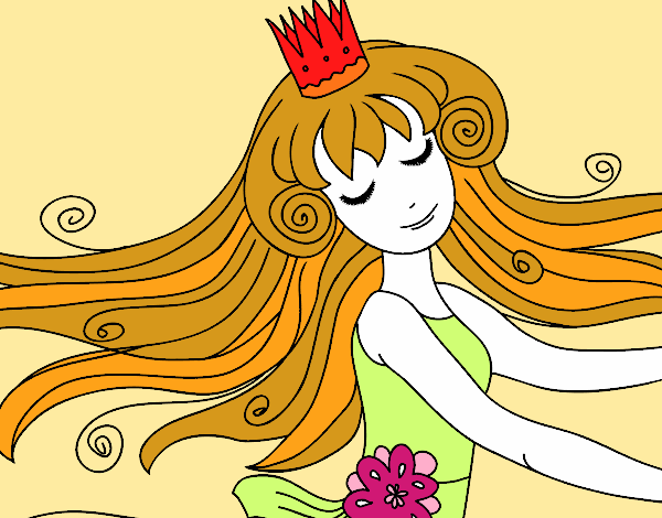 Desenho Princesa doce pintado por isalu