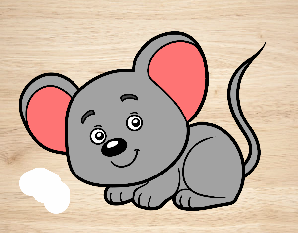 Desenho Um ratinho pintado por mira123