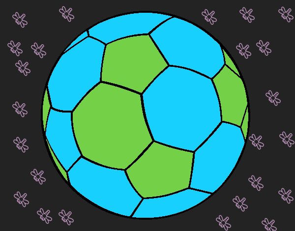 Desenho Bola de futebol II pintado por Bianca99