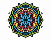 Desenho Mandala para meditar pintado por rosalina