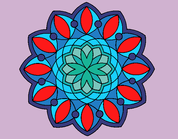 Desenho Mandala 3 pintado por ceciliaz