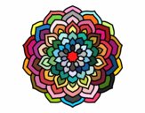 Desenho Mandala pétalas de flores pintado por zoi12