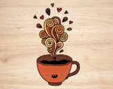 Desenho Xícara de café kawaii pintado por Craudia