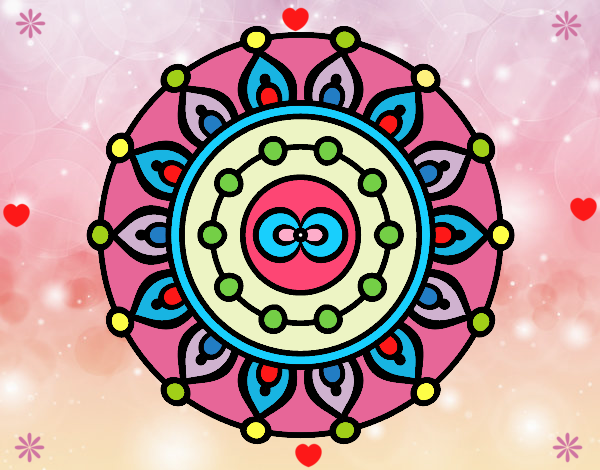 Desenho Mandala meditação pintado por Mayumicris