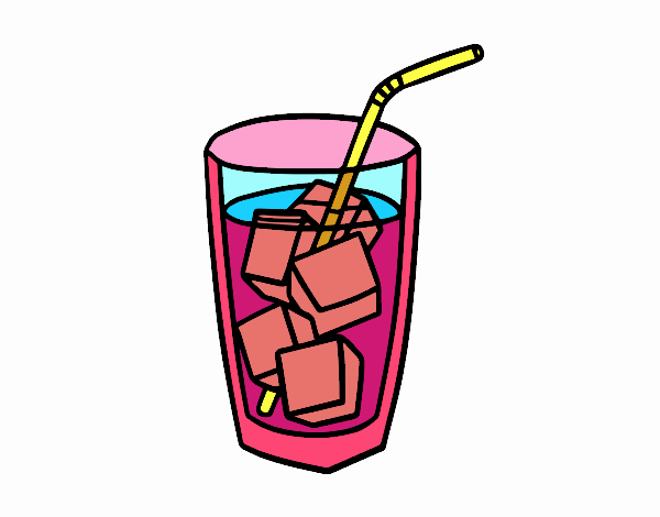 Un copo de refrigerante