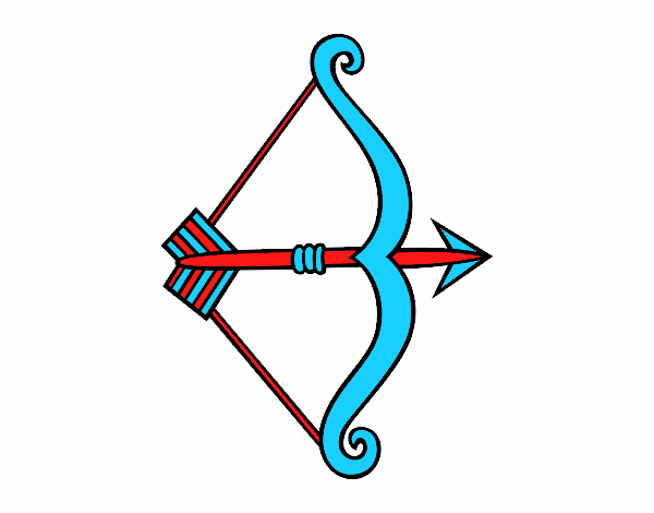 Desenho Flecha com arco pintado por erica5824