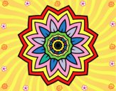 Desenho Mandala flores de girassol pintado por Mayumicris