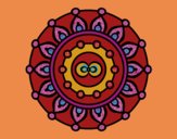 Desenho Mandala meditação pintado por caifas