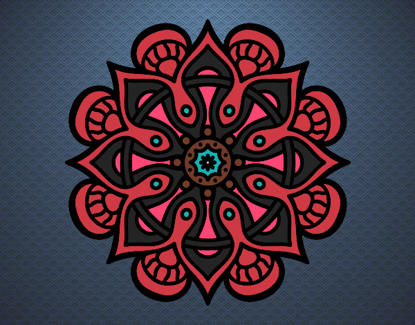Desenho Mandala mundo árabe pintado por caifas