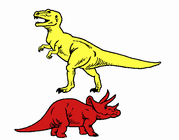 Vetores de Eotriceratops De Dinossauro Na Clareira Do Ano Desenhos