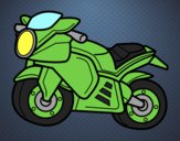 Desenho Moto esportiva pintado por batatao