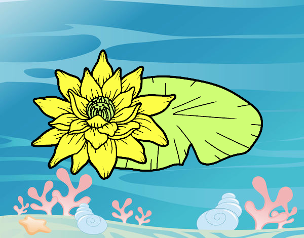 Desenho Uma flor de lotus pintado por analari