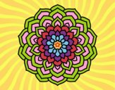 Desenho Mandala pétalas de flores pintado por mirele11