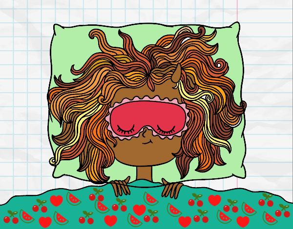 Desenho Menina de sono pintado por anakruger