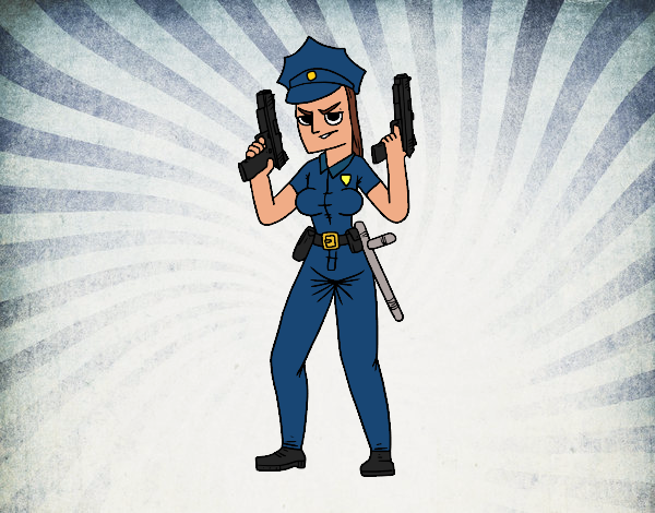 Um policial femenino