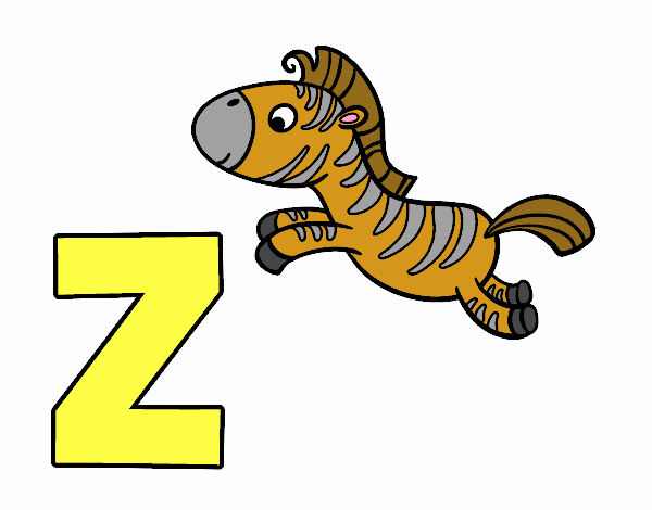 Desenho Z de Zebra pintado por artistajoa