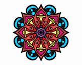 Desenho Mandala mundo árabe pintado por darkcorvo