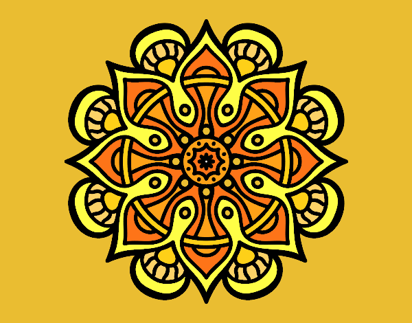 Desenho Mandala mundo árabe pintado por Morais