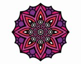 Desenho Mandala simetria simples pintado por darkcorvo