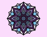 Desenho Mandala simetria simples pintado por Morais