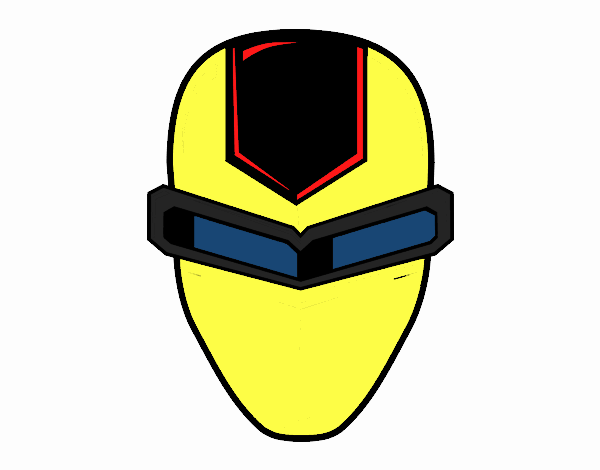 Desenho Máscara ironman pintado por clauartes