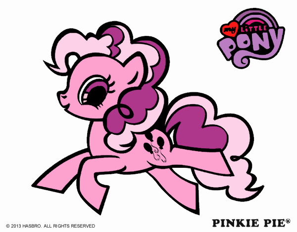 Desenho Pinkie Pie pintado por darkcorvo