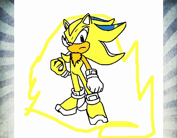 Desenho de Super Sonic pintado e colorido por Usuário não registrado o dia  28 de Julho do 2017