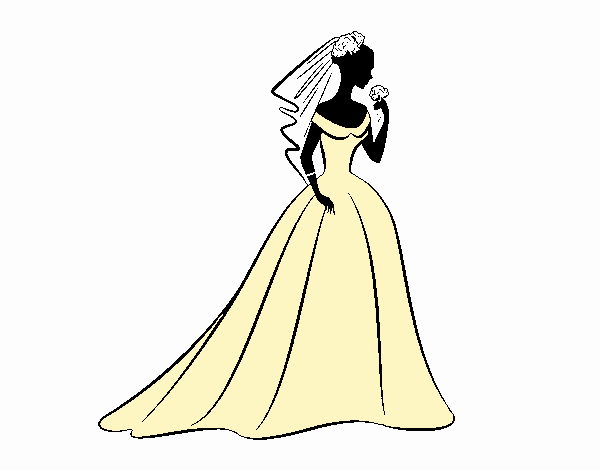 Vestido de casamento i véu 