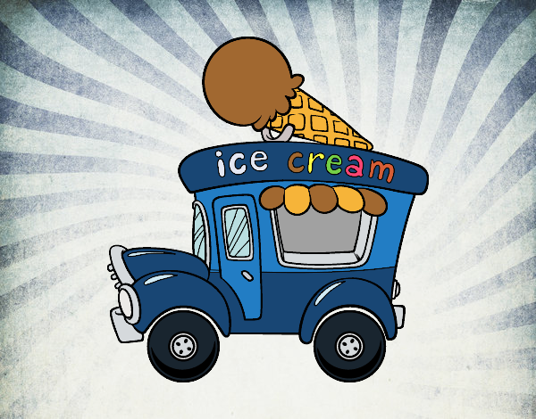 Desenho Food truck de sorvete pintado por Craudia