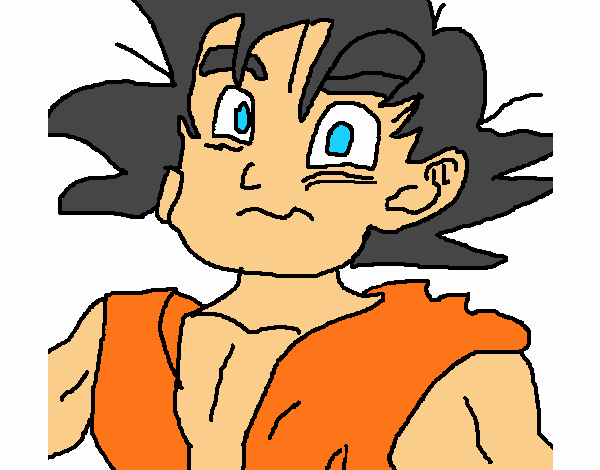Desenho de Goku pintado e colorido por Usuário não registrado o dia 06 de  Agosto do 2017