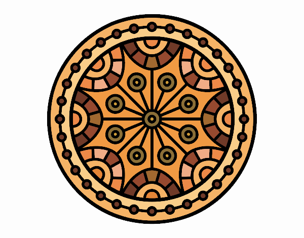 Desenho Mandala equilíbrio mental pintado por Any_403