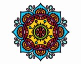 Desenho Mandala para relaxar pintado por Any_403