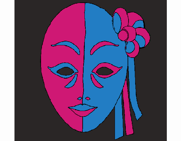 Desenho Máscara italiana pintado por Craudia