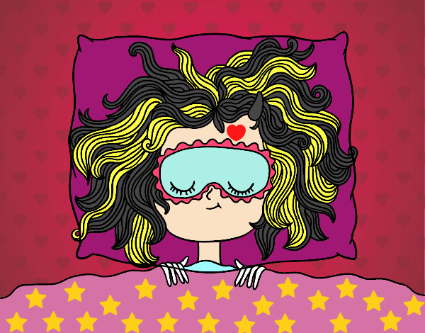 Desenho Menina de sono pintado por Anna_blogs